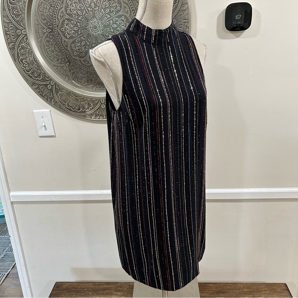 Trina Turk multi sequined vertical dress – Size 4 - Picture 4 of 11